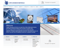 Tablet Screenshot of oryxadv.com